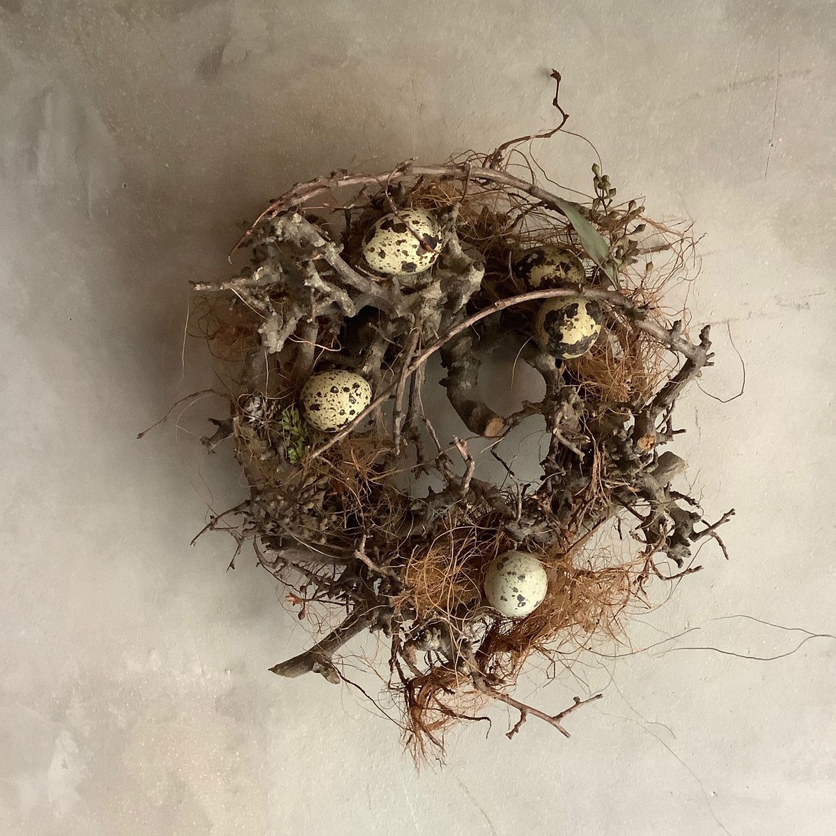 Birds nest wreath 