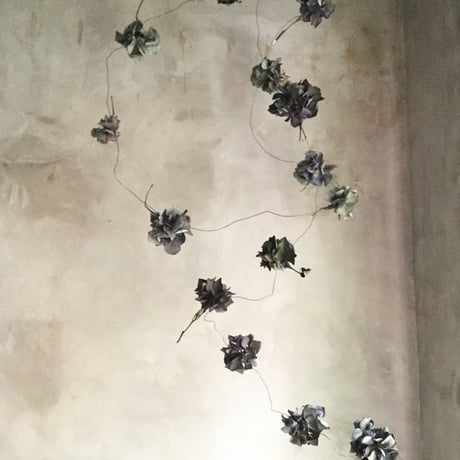 Iron Flower Hanger with Dried Hydrangea(アイアンフラワーハンガー・紫陽花ガーランド付き)
