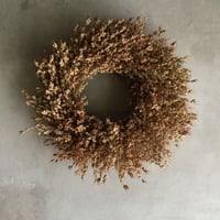 Dried Broom Corn Wreath (玉すだれのドライリース)