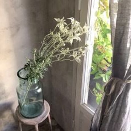 Blue Glass Bottle Flower Vase (ブルーガラスボトル フラワーベース)