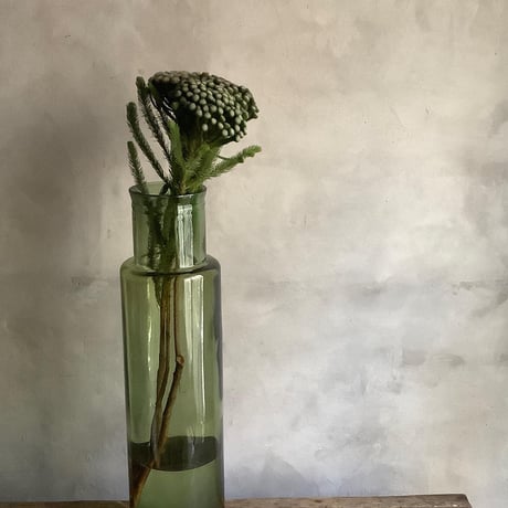 Valencia"Cuatro"glass bottle flower vase(ヴァレンシア"クアトロ" ガラスボトル  フラワーベース)