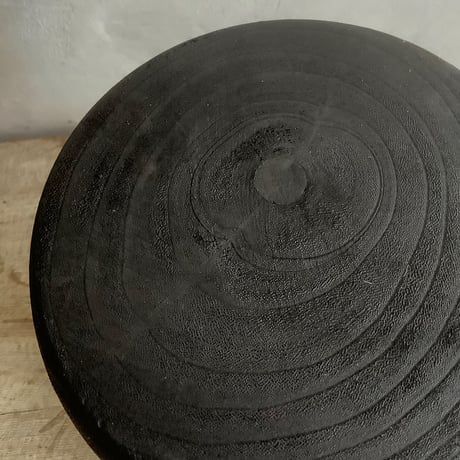 Black woodstool ＆ Potcover "Back in Black" Ver.(ウッドスツール&ポットカバー・ブラックバージョン)