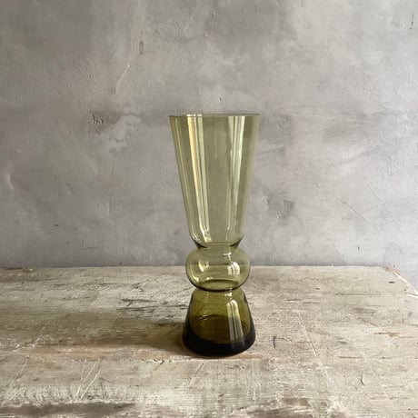 Flower vase Valoa Olive yellow  (フラワーベース バロア オリーブイエロー )