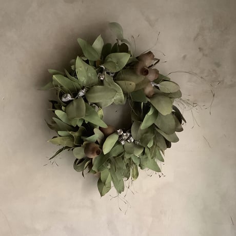 3mixed eucalyptus wreath (3種のユーカリミックスリース)