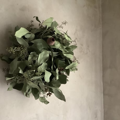 Mixed dry eucalyptus wreath"Donald" (ユーカリミックスリース "ドナルド")
