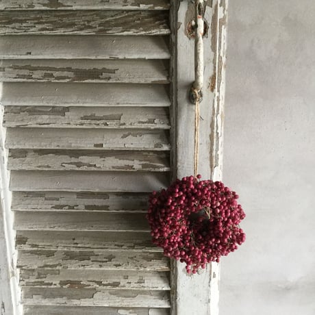 Dried Pinkpepper's Wreath&Swag(ピンクペッパーのリース＆スワッグ）