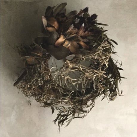 Tree Bush & Protea Niobe Wreath (ツリーブッシュとプロテア・ニオべのリース)