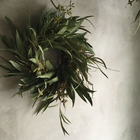 Dried Eucalyptus Green Wreath (ユーカリのグリーンリース)