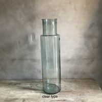 Valencia"Cuatro"glass bottle flower vase(ヴァレンシア"クアトロ" ガラスボトル  フラワーベース)
