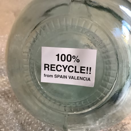 Valencia "catorce" glass bottle flower vase(ヴァレンシア"14"カトルチェ ガラスボトル  フラワーベース)