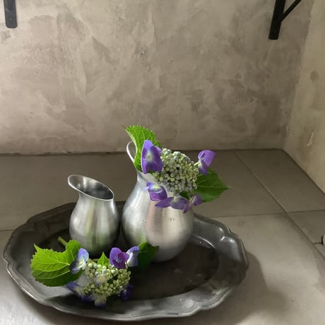 shesay aluminum Flower vase set of 2 (シセイ アルミの水差し2個セット)