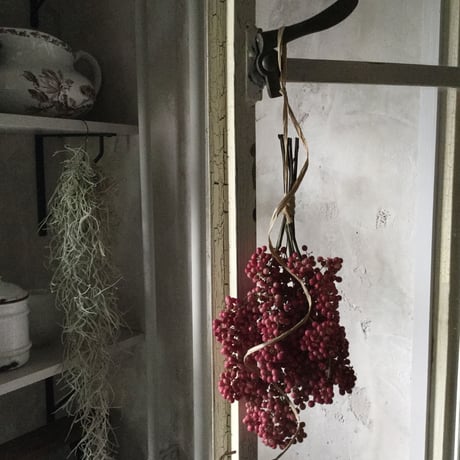 Dried Pinkpepper's Wreath&Swag(ピンクペッパーのリース＆スワッグ）