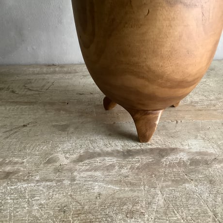 Monstera variegata with Acacia wood Planter cover Ver,2(モンステラ・バリエガータ/アカシア木製 鉢カバー付き ヴァージョン２)