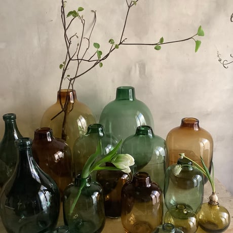 Classical colorerd bottle Flower Vase (クラシカル カラーボトル フラワーベース)