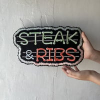 STEAK&RIBS ネオンサイン