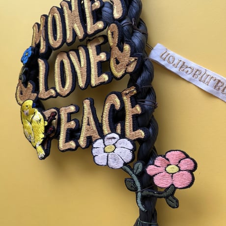 お正月飾り⑥ MONEY&LOVE&PEACE  小鳥花