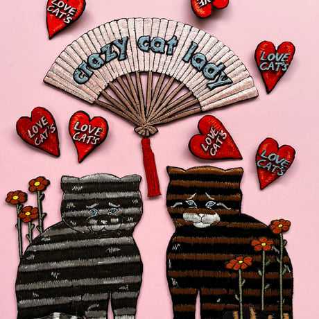 CRAZY CAT LADY 扇子