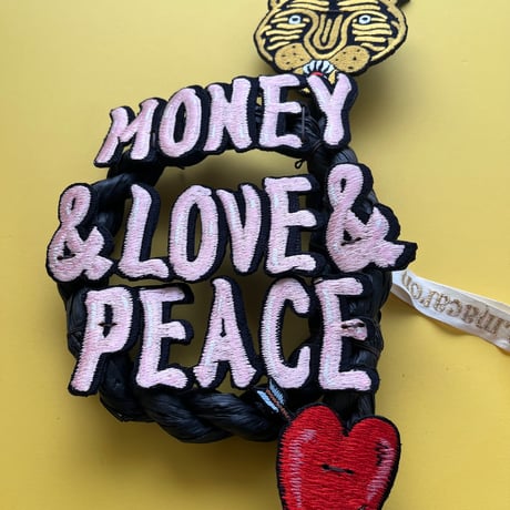 お正月飾り③ MONEY&LOVE&PEACE  虎　ハート