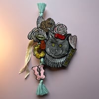 ねこ　お正月飾り