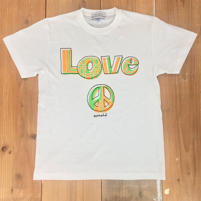 LOVE＆PEACE T WHITE illustrated by 安齋肇 | smili