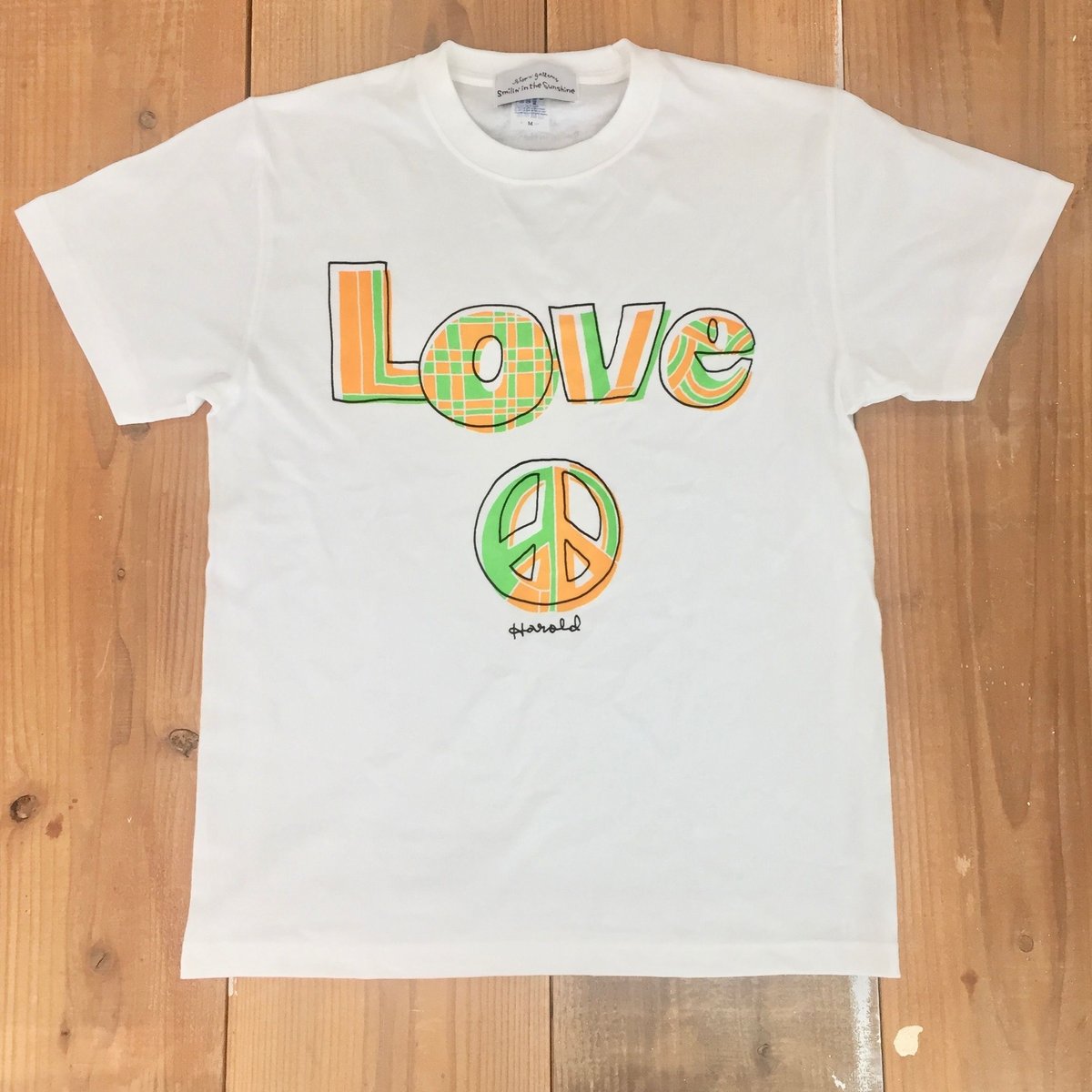 LOVE＆PEACE T WHITE illustrated by 安齋肇 | smili