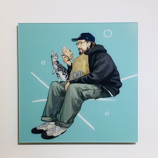 Lyosuke Saitoh リョウスケサイトウ作品　アクリル　キャンバス サイトウユウスケ個展 “Everybody Needs Somebody to Love” 展示