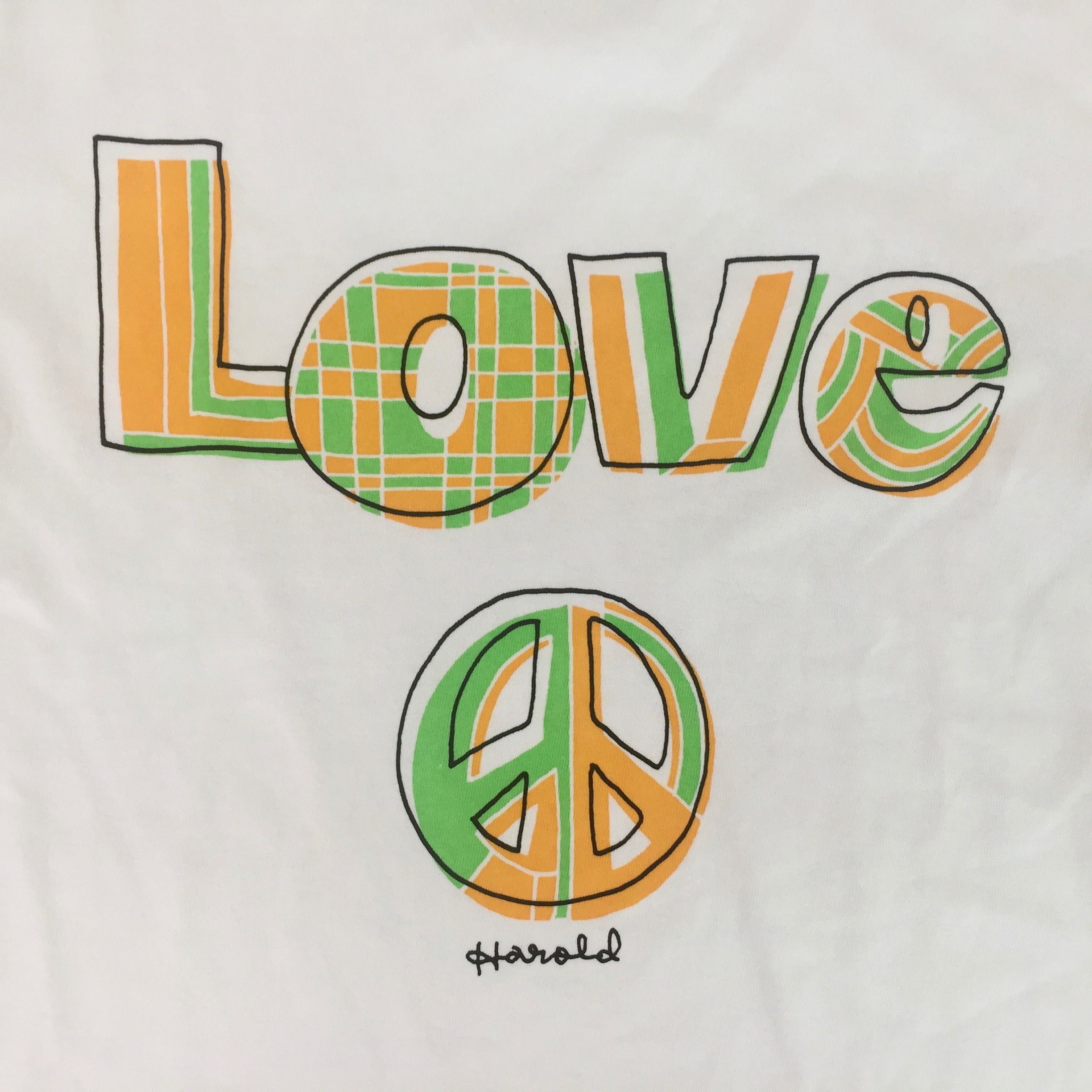 LOVE＆PEACE T WHITE illustrated by 安齋肇 | smili