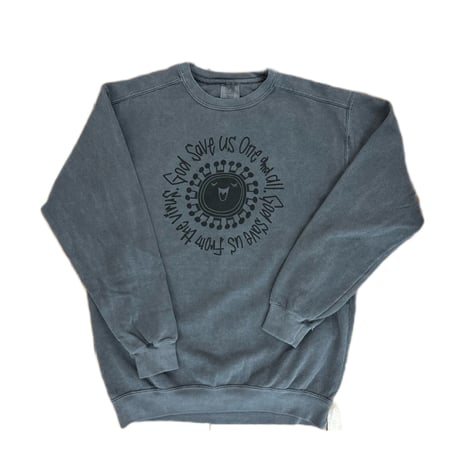 God Save us One and all. スウエット BLACK /BLACK