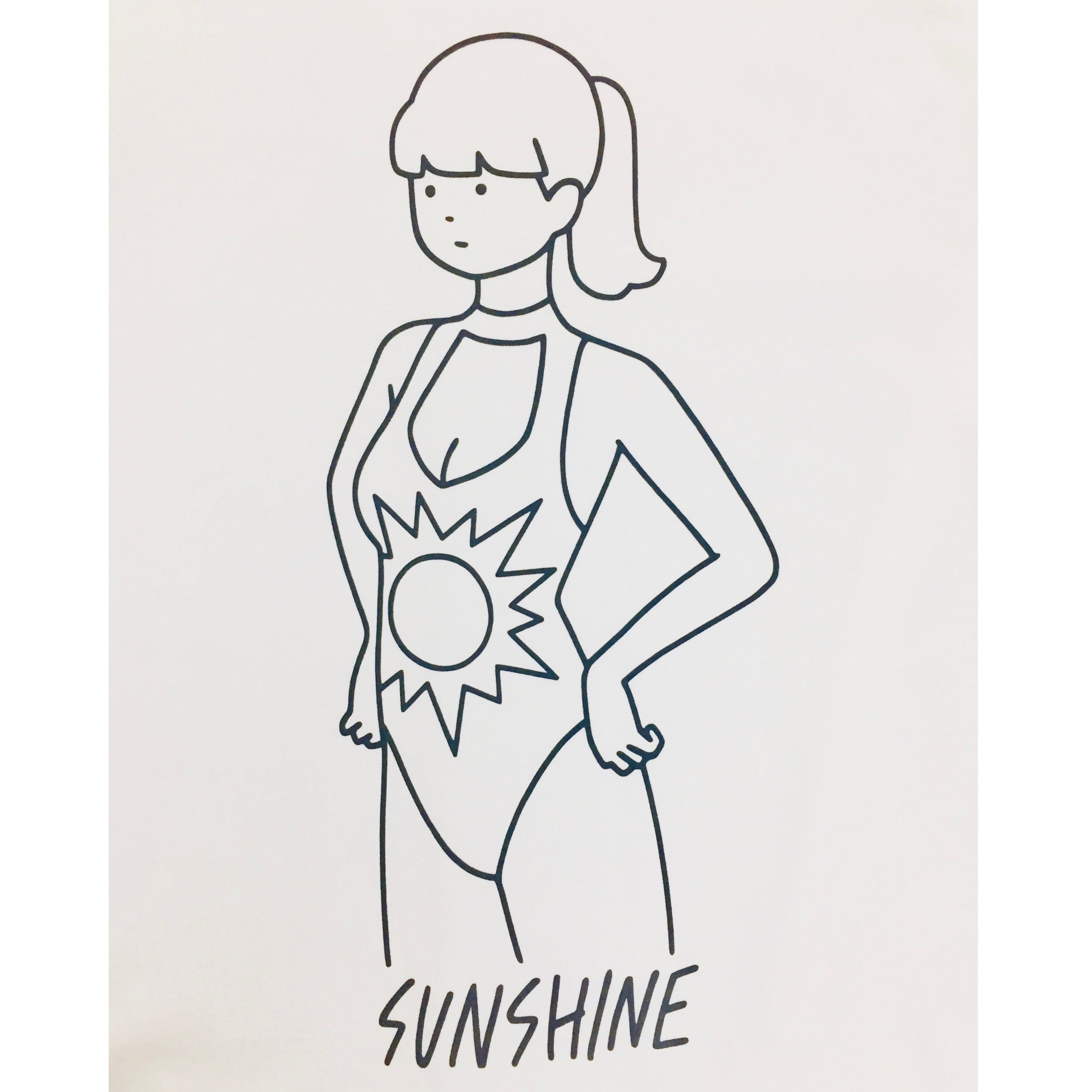 Sunshine S/S T shirts WHT ( イラスト白根ゆたんぽ ） | sm