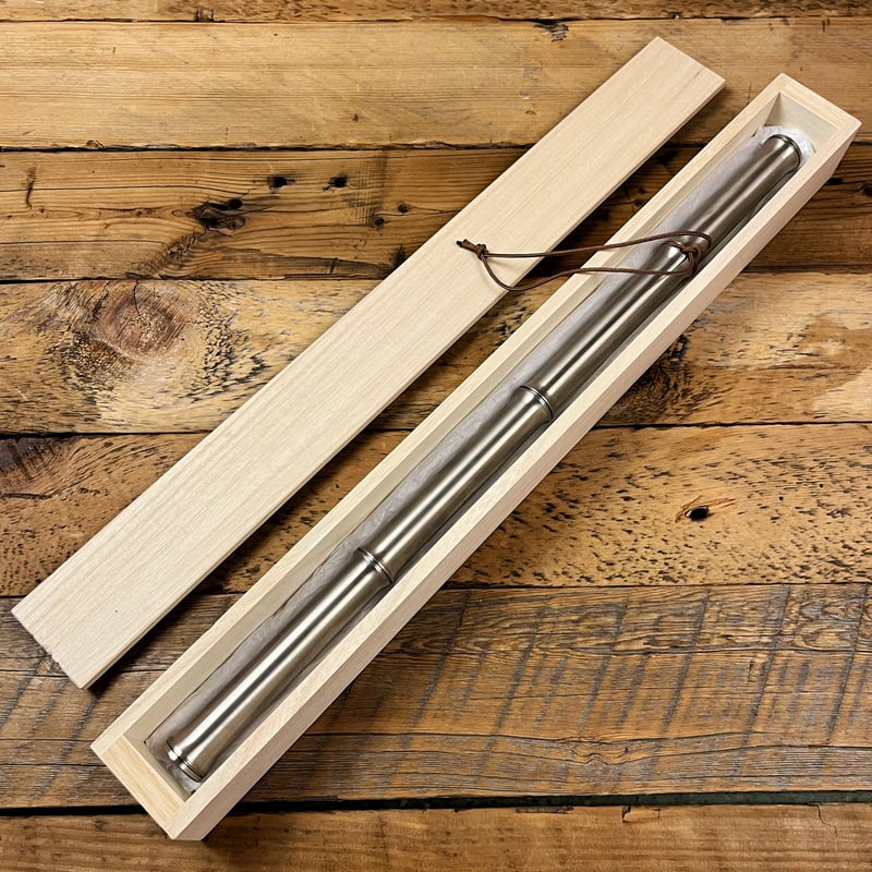 Ti-Blaster460」総チタン製火吹き竹 専用桐箱入 | 野良道具製作所 Nora 