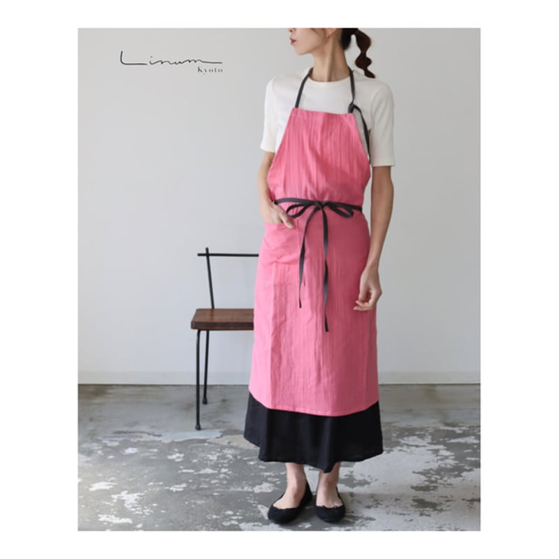 Parsley コットンガーゼエプロン ダスティピンク COTTON GAUZE APRON TOWEL SET – Parsley