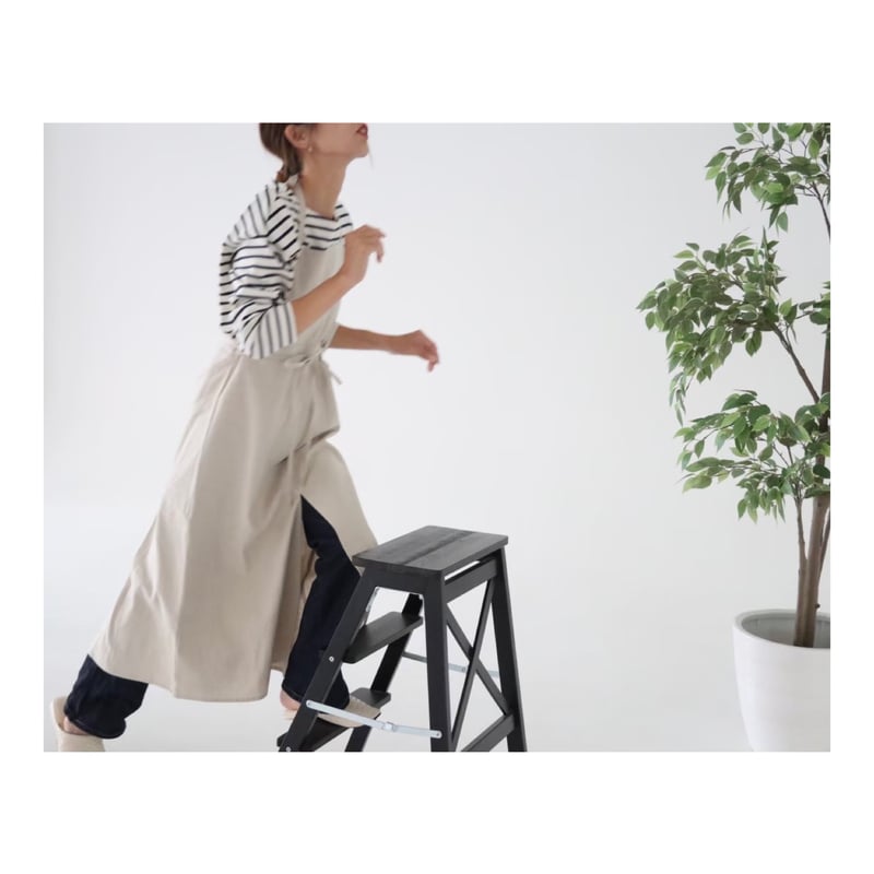 女の子イラスト ヴィンテージ コットンエプロン 女の子イラスト