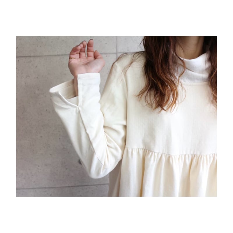 ふわふわ厚みが2倍！厚手ダブルガーゼワンピース／温かダブルガーゼの