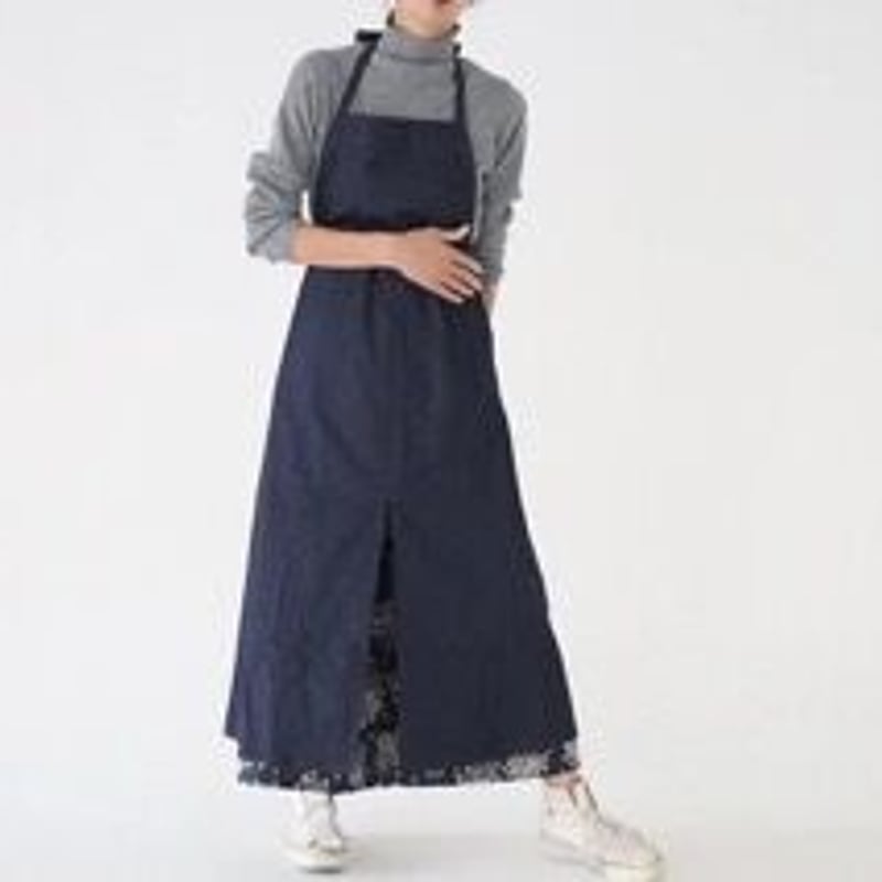 岡山児島デニムで仕立てた、前スリット美シルエットライトオンス