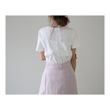【22色】ふっくら厚み2倍のとろみダブルガーゼの前スリット美シルエットエプロンドレス／ダブルガーゼエプロン／ドーンピンク
