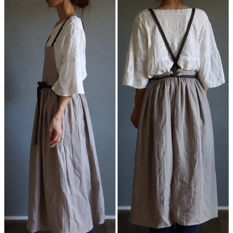 ふっくら厚さ2倍のとろみダブルガーゼとコットンリネンのリボン