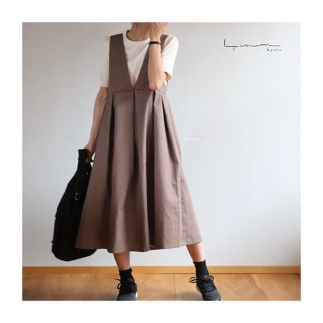リネンエプロンワンピース | STORES