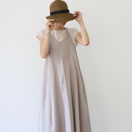 ふっくら厚み2倍のとろみダブルガーゼの 美シルエットAラインエプロンドレス／ダブルガーゼエプロンワンピース