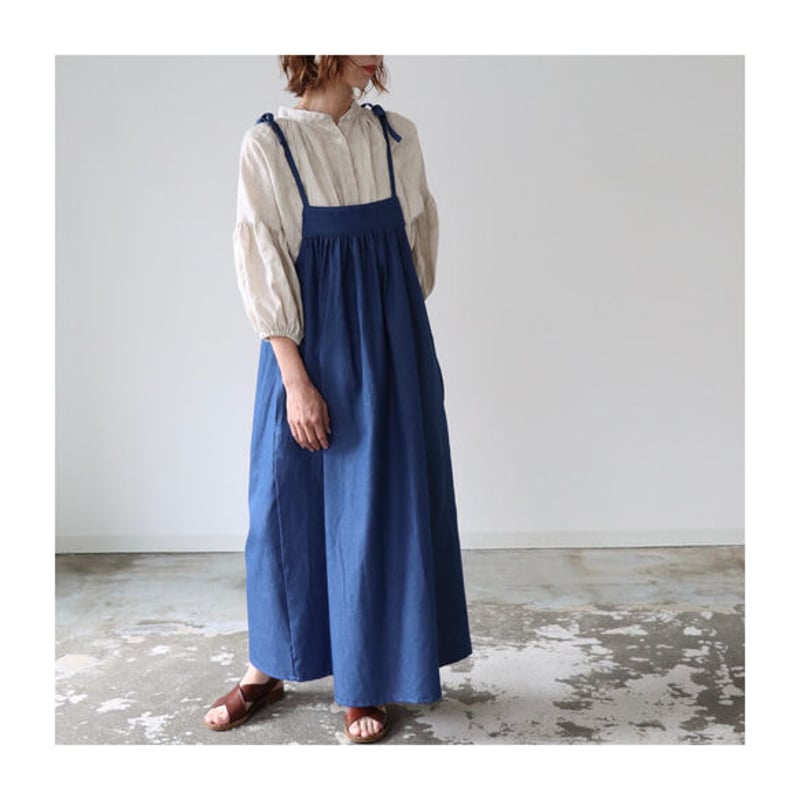 今年も話題の denim＆dungaree デニムエプロンワンピース リメイク 160 ...