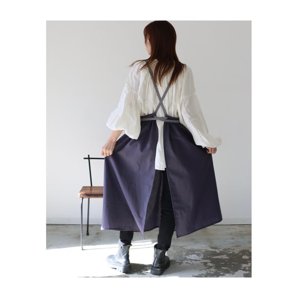 【ペア】リネンのリネンのエプロン　ハンドメイド imgrc0086542559.jpg