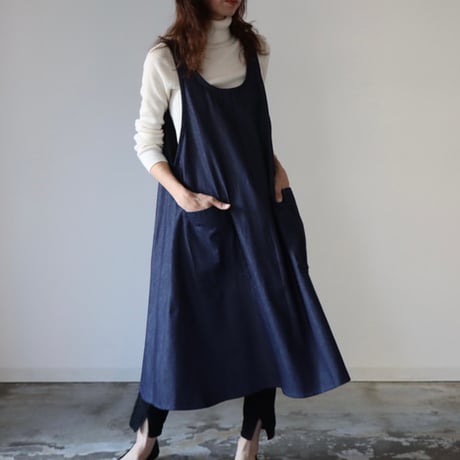 新品❣️エプロンワンピース♡モノグラム刺繍ポケット　フレンチリネン 楽天市場】リネン エプロンワンピの通販