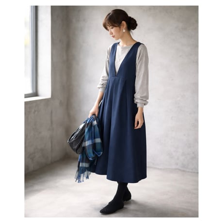 リネンエプロンワンピース | STORES