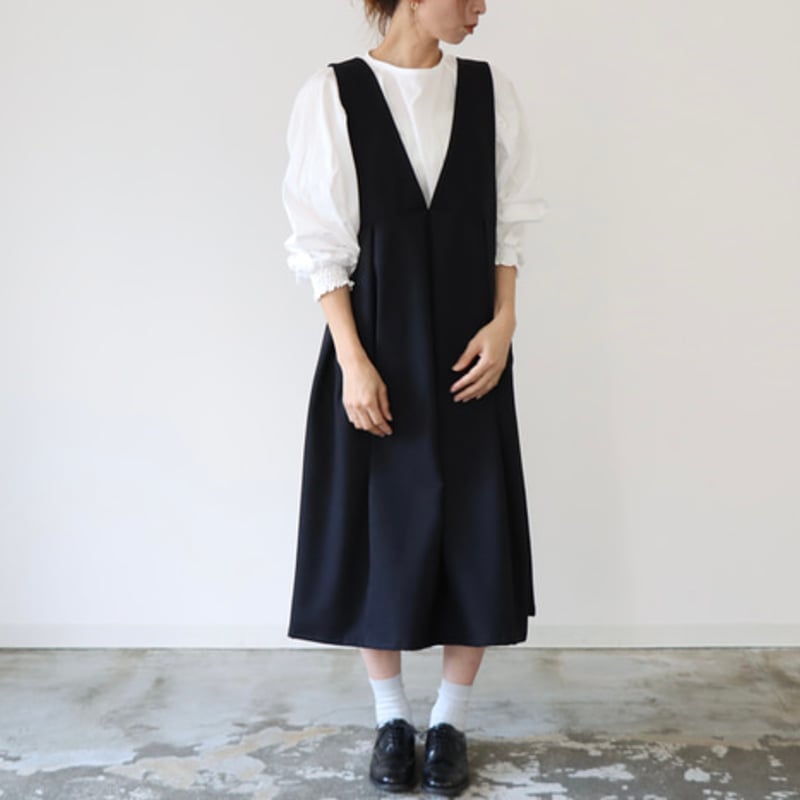 未使用級✨ソージュ　ウールライクジャンパースカート　ブラック　M 現行品 ウールライクジャンパースカート - SOÉJU online store｜上質な大人の