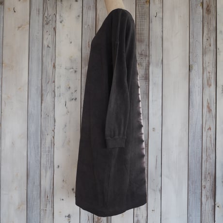 A HOPE HEMP Drop Wide Hemrib One Piece (コチニール×木五倍子）