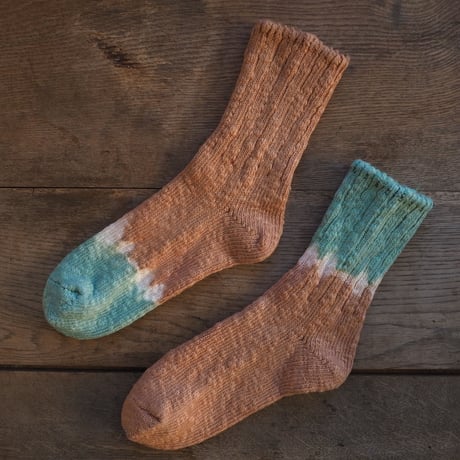YOUStandard Hemp Cotton Socks(小) (枇杷×たで藍)