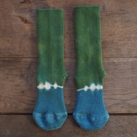 【New】Rib Wool  Socks（ユーカリ×たで藍）