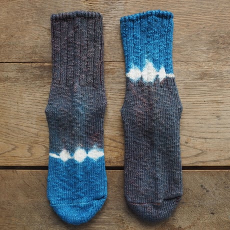 【New】YOUstandard Hemp Cotton Socks(小) (インド藍×インド茜)