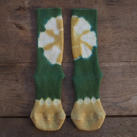 【New】Rib Wool  Socks（ユーカリ×たで藍）