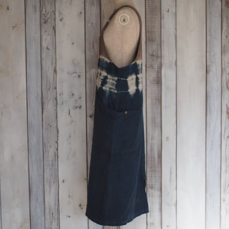 A Hope Hemp Flannel Jumper Skirt(枇杷×インド藍）