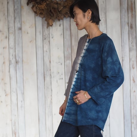 Good on Baseball Tee（L）（たで藍×インド藍）